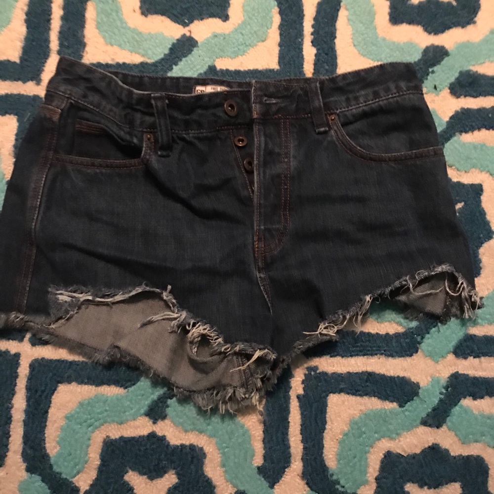 Free People Jean shorts